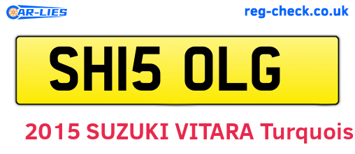 SH15OLG are the vehicle registration plates.