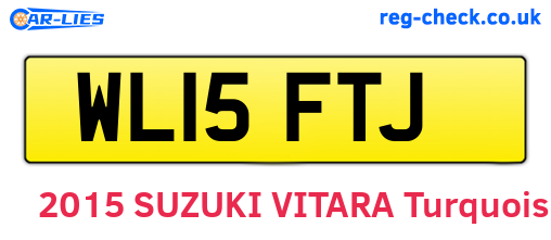 WL15FTJ are the vehicle registration plates.
