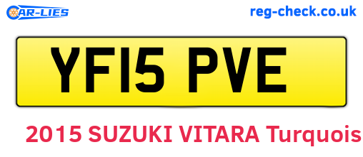 YF15PVE are the vehicle registration plates.