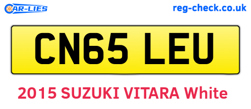 CN65LEU are the vehicle registration plates.
