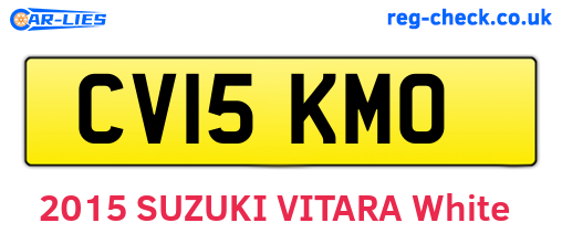 CV15KMO are the vehicle registration plates.