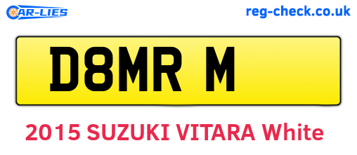 D8MRM are the vehicle registration plates.
