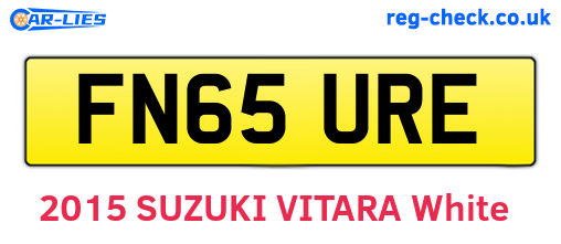 FN65URE are the vehicle registration plates.