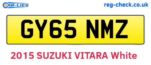 GY65NMZ are the vehicle registration plates.