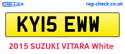 KY15EWW are the vehicle registration plates.