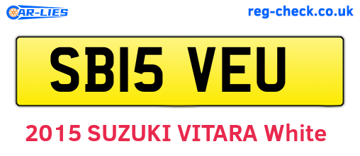 SB15VEU are the vehicle registration plates.