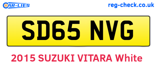 SD65NVG are the vehicle registration plates.
