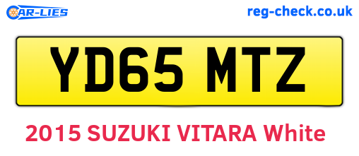 YD65MTZ are the vehicle registration plates.