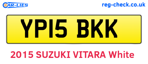 YP15BKK are the vehicle registration plates.