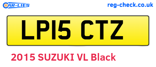LP15CTZ are the vehicle registration plates.