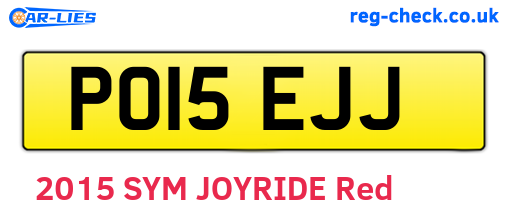 PO15EJJ are the vehicle registration plates.