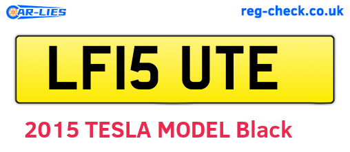 LF15UTE are the vehicle registration plates.