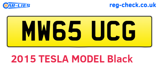 MW65UCG are the vehicle registration plates.