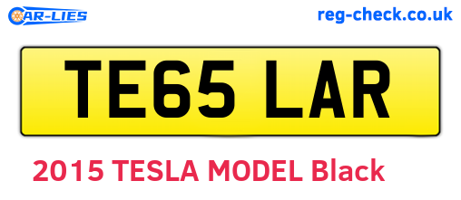 TE65LAR are the vehicle registration plates.
