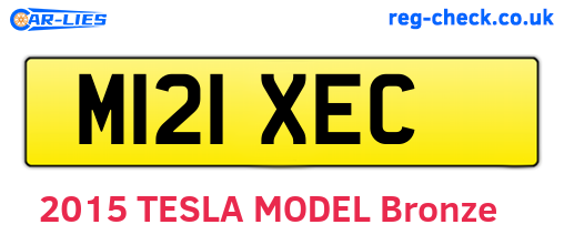 M121XEC are the vehicle registration plates.