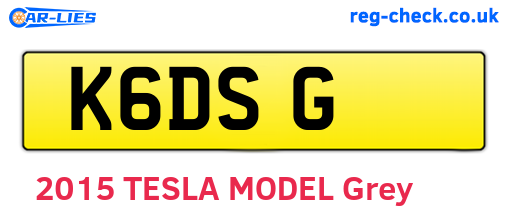 K6DSG are the vehicle registration plates.
