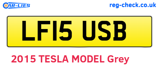 LF15USB are the vehicle registration plates.