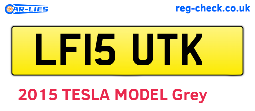 LF15UTK are the vehicle registration plates.