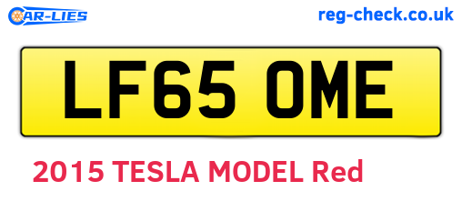 LF65OME are the vehicle registration plates.