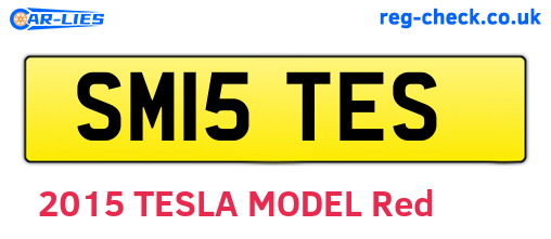 SM15TES are the vehicle registration plates.