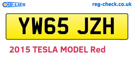 YW65JZH are the vehicle registration plates.