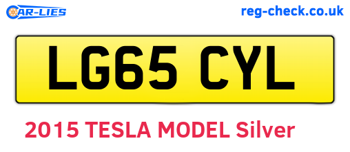 LG65CYL are the vehicle registration plates.