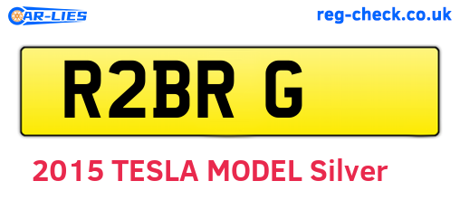 R2BRG are the vehicle registration plates.