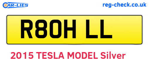 R80HLL are the vehicle registration plates.