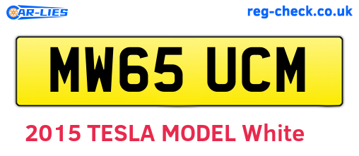 MW65UCM are the vehicle registration plates.