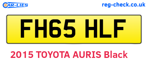 FH65HLF are the vehicle registration plates.