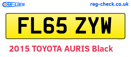 FL65ZYW are the vehicle registration plates.