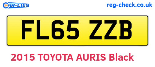 FL65ZZB are the vehicle registration plates.