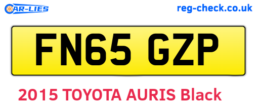 FN65GZP are the vehicle registration plates.