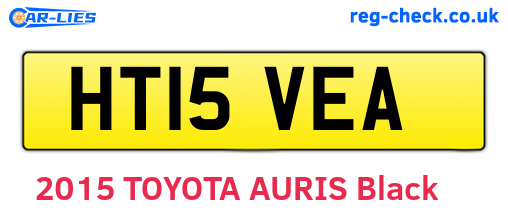HT15VEA are the vehicle registration plates.