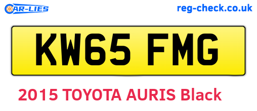 KW65FMG are the vehicle registration plates.