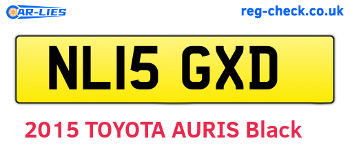 NL15GXD are the vehicle registration plates.
