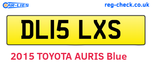 DL15LXS are the vehicle registration plates.