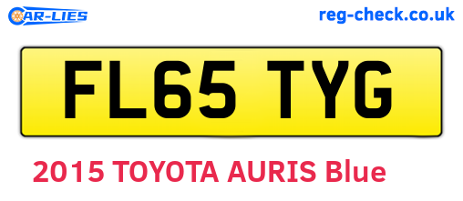 FL65TYG are the vehicle registration plates.