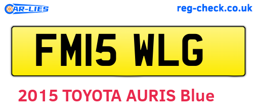 FM15WLG are the vehicle registration plates.