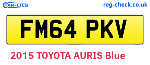 FM64PKV are the vehicle registration plates.