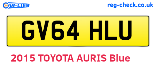 GV64HLU are the vehicle registration plates.