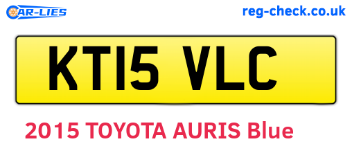 KT15VLC are the vehicle registration plates.