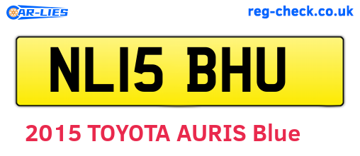 NL15BHU are the vehicle registration plates.