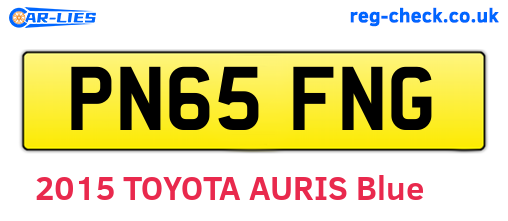 PN65FNG are the vehicle registration plates.