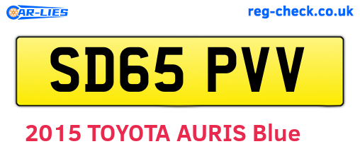 SD65PVV are the vehicle registration plates.