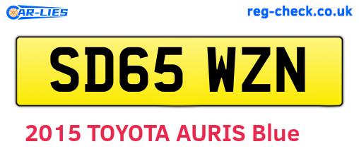 SD65WZN are the vehicle registration plates.