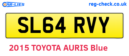 SL64RVY are the vehicle registration plates.