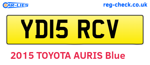 YD15RCV are the vehicle registration plates.