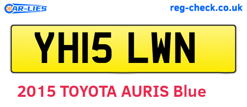 YH15LWN are the vehicle registration plates.