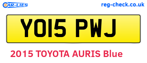 YO15PWJ are the vehicle registration plates.